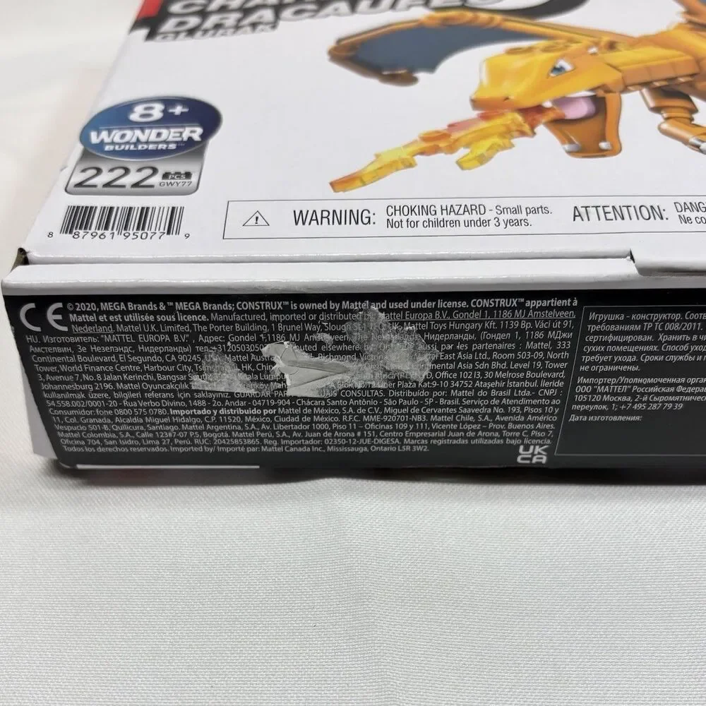Mega GWY77 Mega Poka Construx Pokemon Charizard Construction Set